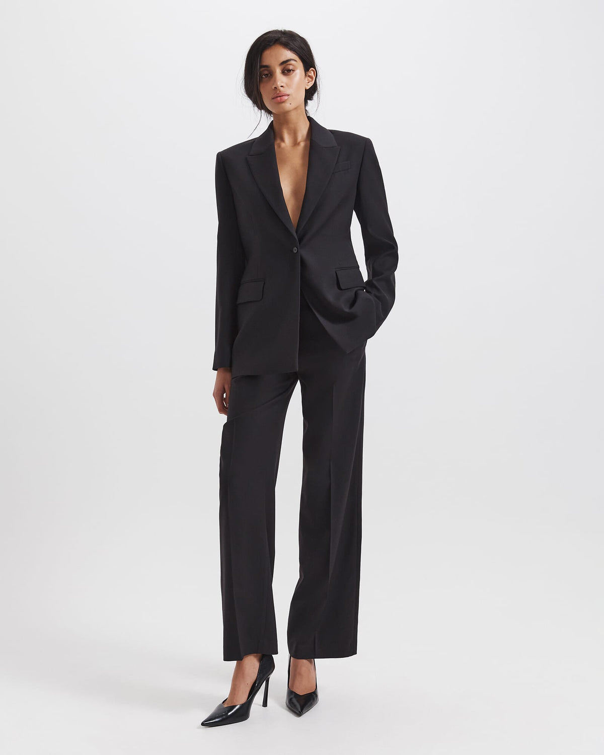 Celeste Wool Straight Leg Pant