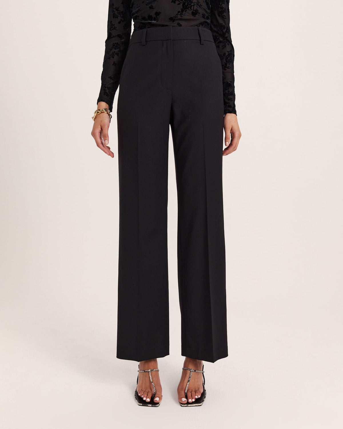 Celeste Wool Straight Leg Pant