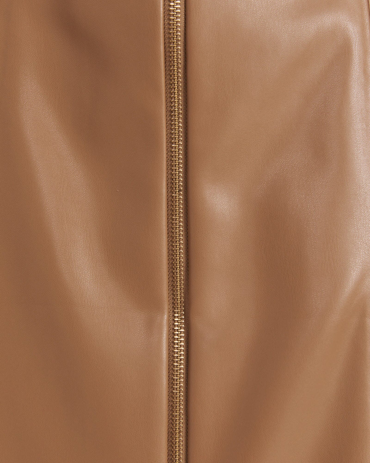 Viv Faux Leather Zip Front Skirt