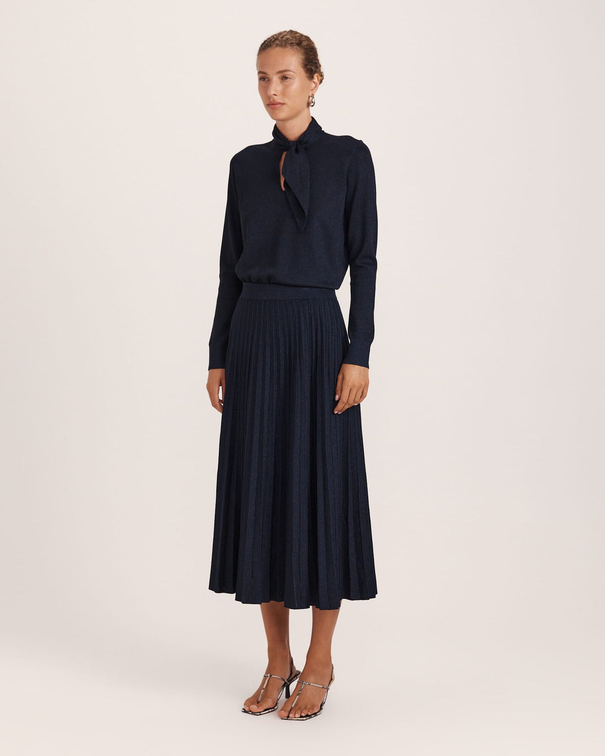 Mariya Sparkling Knit Skirt
