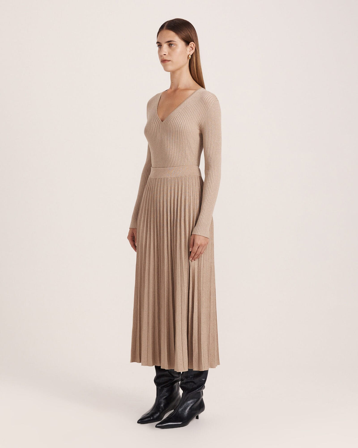 Mariya Sparkling Knit Skirt