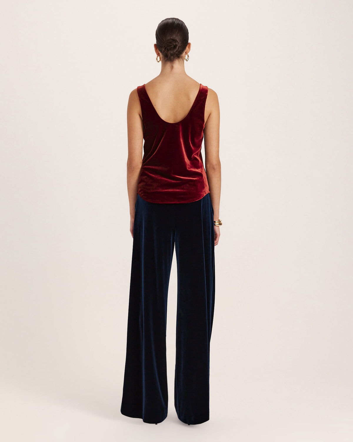 Lea Velvet Bias Tank